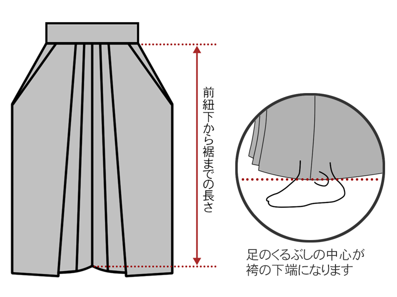 ポリエステル 弓道袴 女性用 20～26号 馬乗型【弓具 弓道 書道