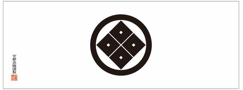 家紋手拭四つ目 【隅立て四つ目・四つ目菱】てぬぐい よつめ