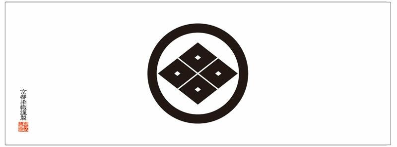 家紋手拭四つ目 【隅立て四つ目・四つ目菱】てぬぐい よつめ